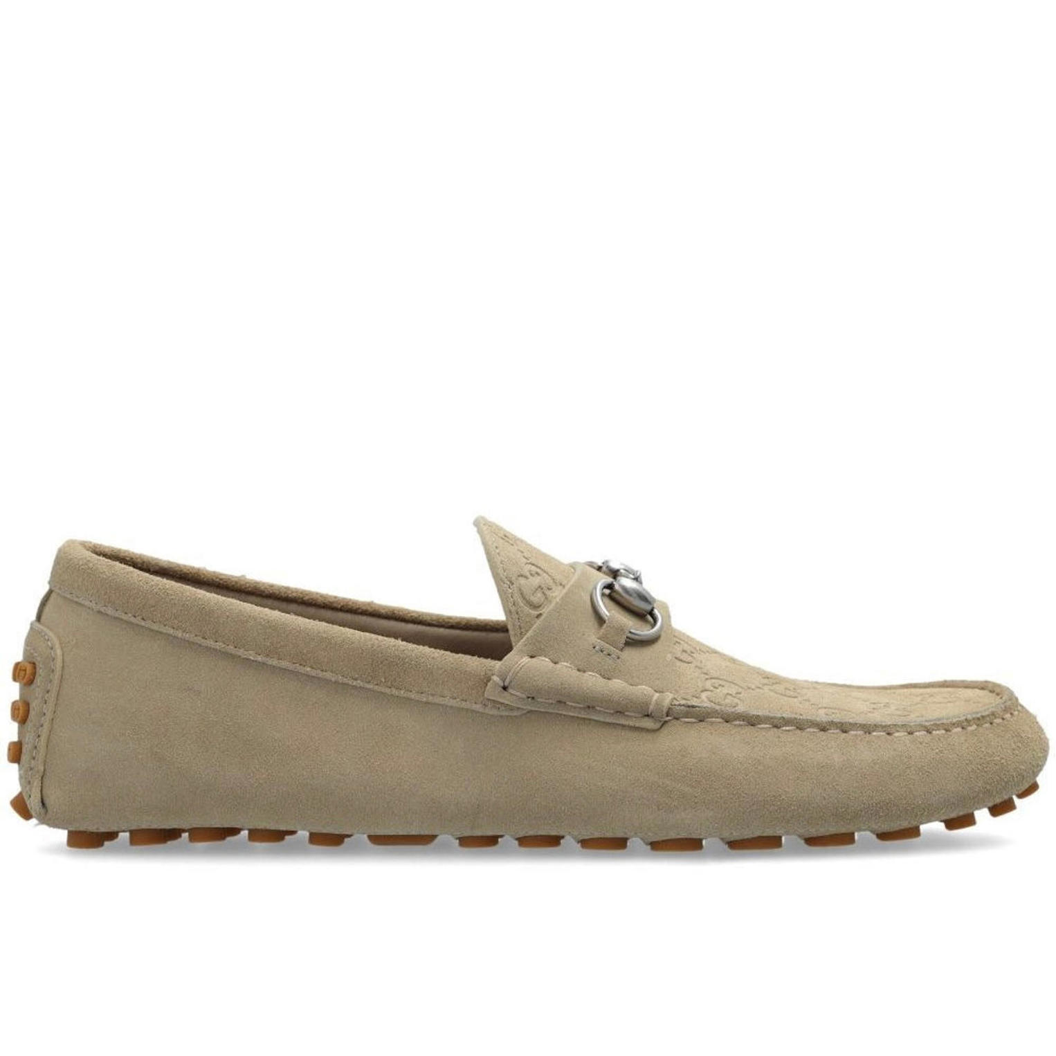Gucci Horsebit Gg Suede Drivers (Please Request Your Size For Purchasing)